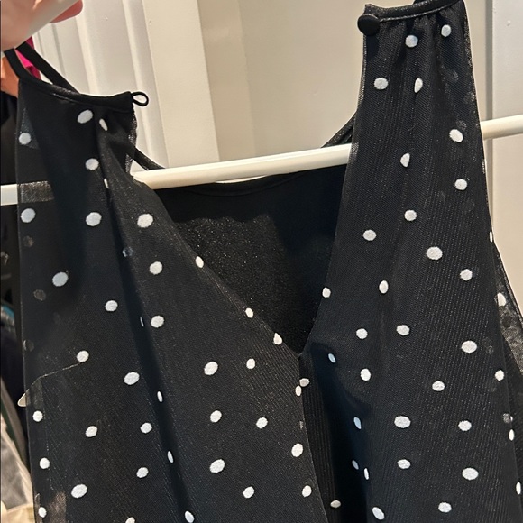 Black Polka Dot Mini Dress - Picture 8 of 9